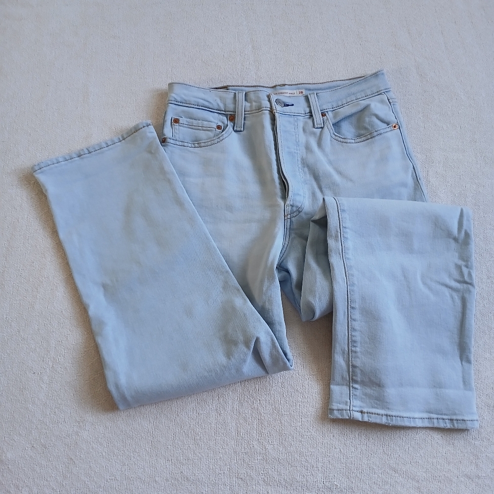 levis ♡ ribcage straight ankle jeans 28